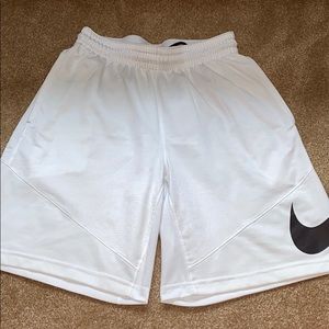 White Nike Men's Basketball shorts
